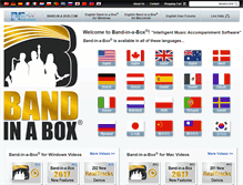 Tablet Screenshot of bandinabox.com